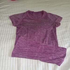 Lululemon run swiftly short sleeve tee size 4